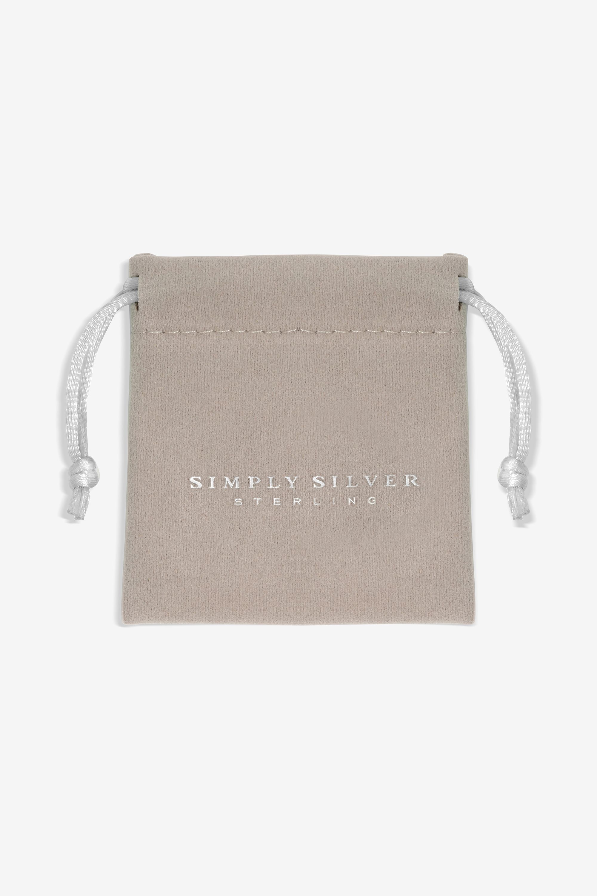 Simply Silver Sterling Silver 925 Polished Snake Chain Puff Heart Bracelet image 5