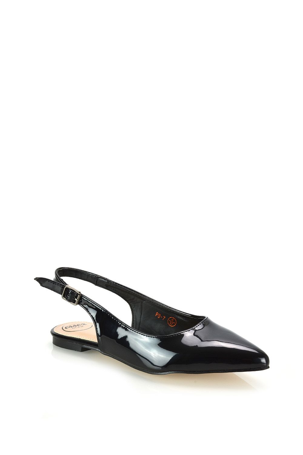 XY London 'Mindy' Pointed Toe Slingback Flat Ballerina Pumps image 5