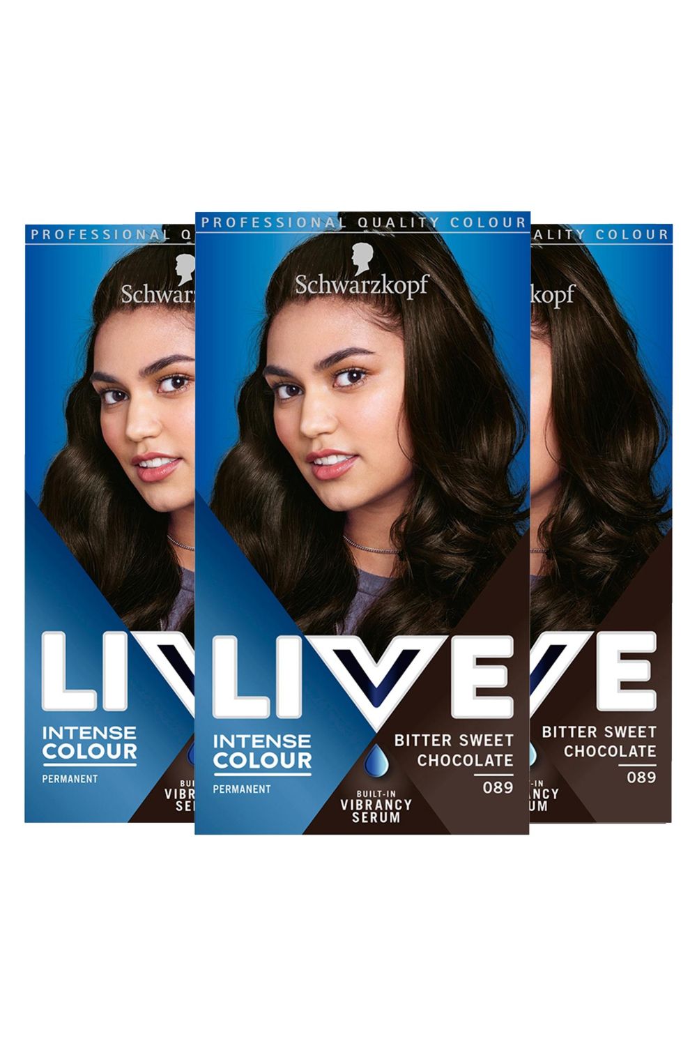 Schwarzkopf LIVE Bitter Sweet 'Hair Dye' Intense Colour 089 3x image 1