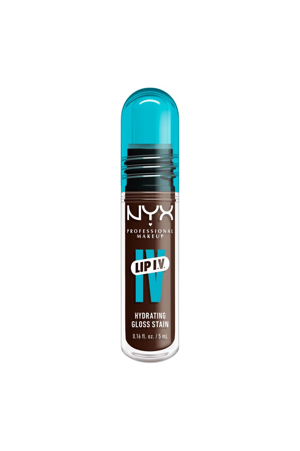 NYX Professional Makeup Lip IV Hydrating Gloss Stain, Lip Gloss 5ml Espresso Soak image 1