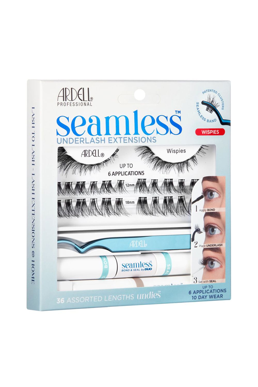 Ardell Seamless Extensions Wispies Black image 3
