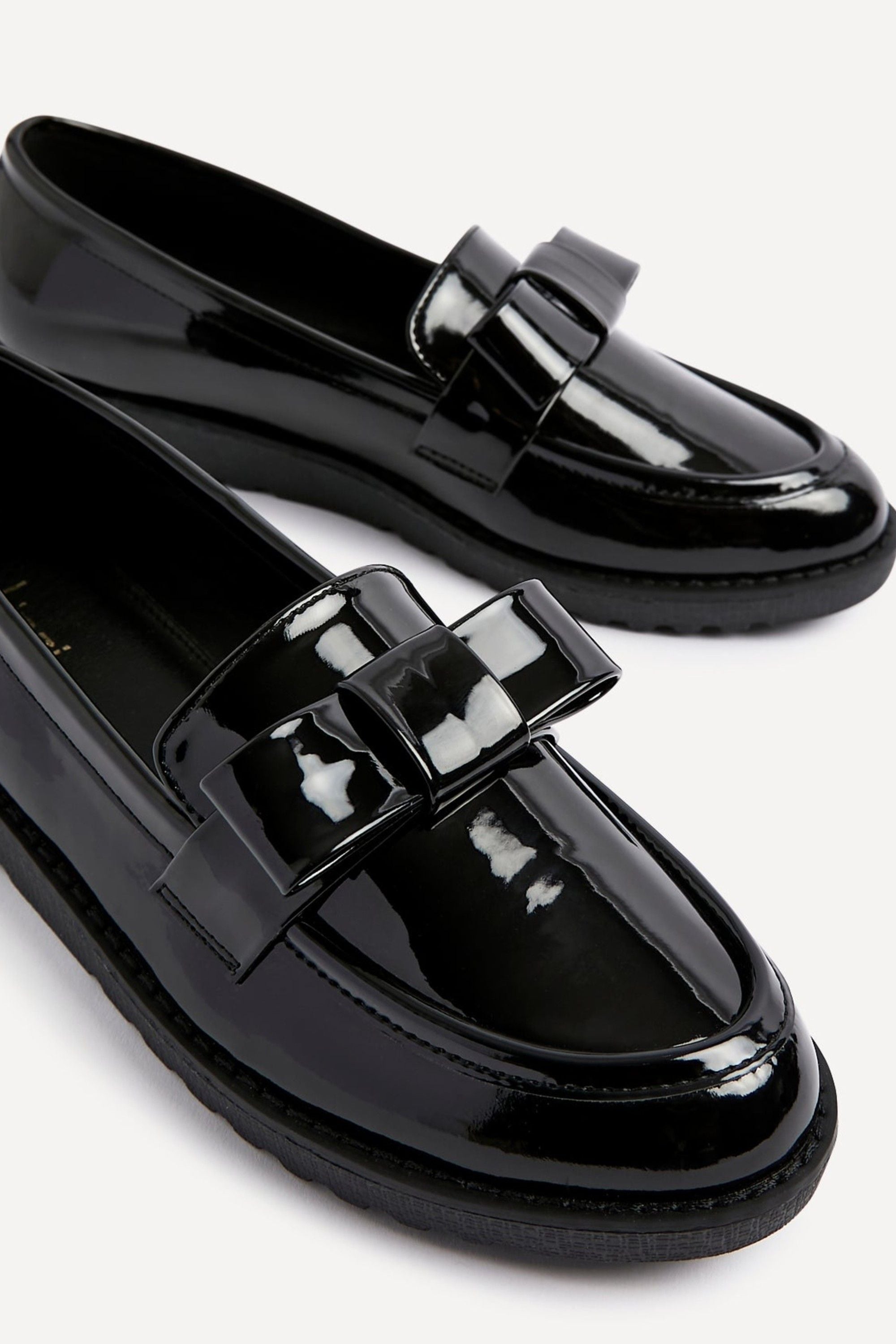 Linzi Noble Black Patent Classic Slip On Loafer image 4