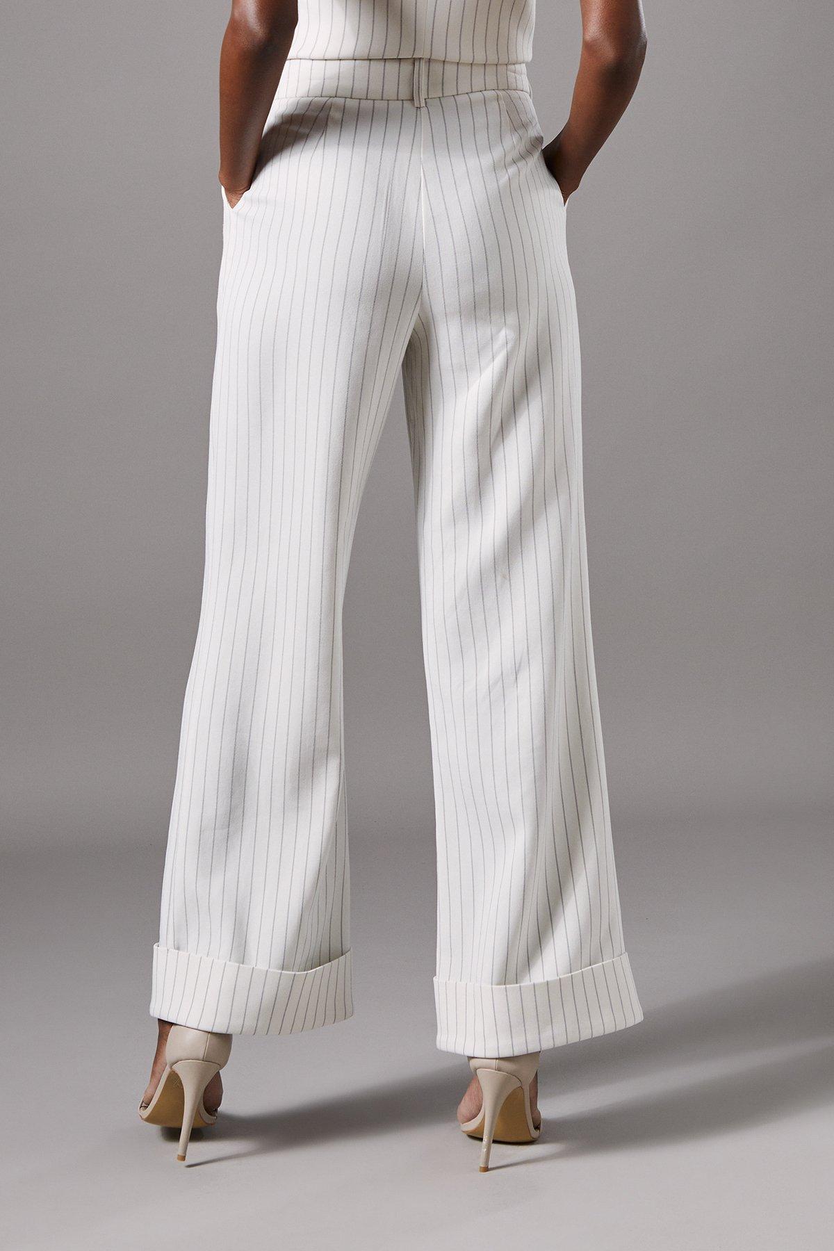 Coast Pinstripe Wide Leg Trousers Stripe image 3