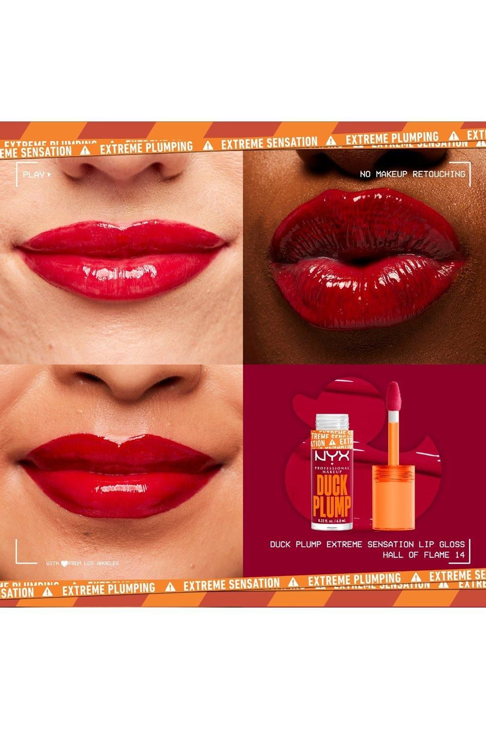 NYX Professional Makeup Duck Plump Lip Plumping Gloss Hall Of Flame image 5