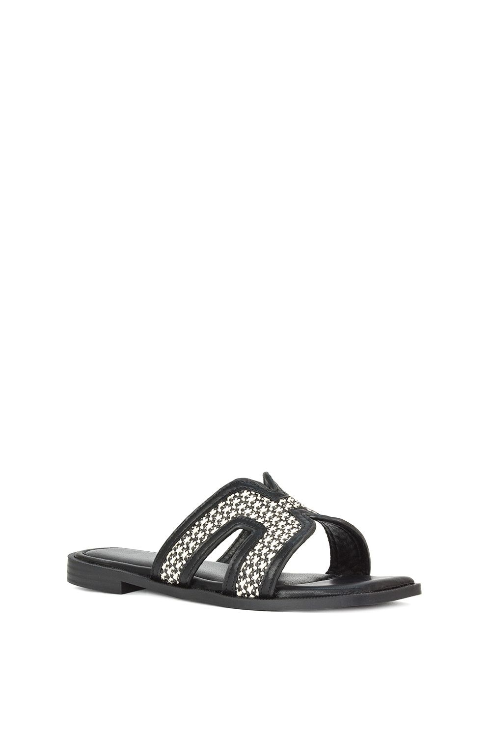 XY London 'Lola' Cut Out Strap Flat Slip On Slider Sandals image 2