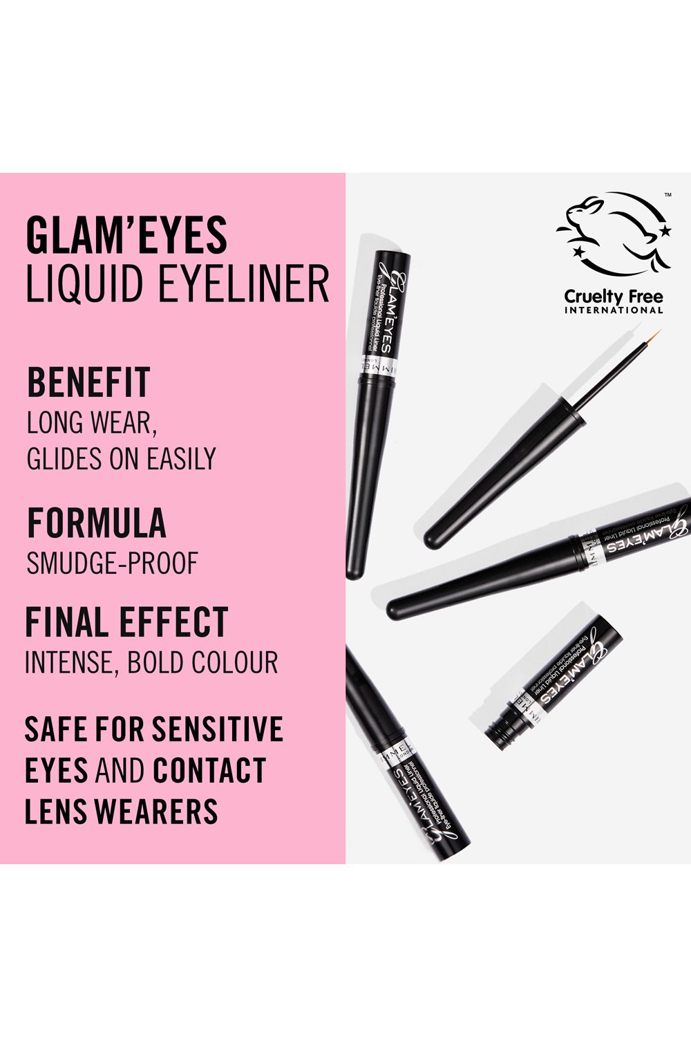 Rimmel London Glam Eyes Professional Liquid Liner Black Glamour image 4