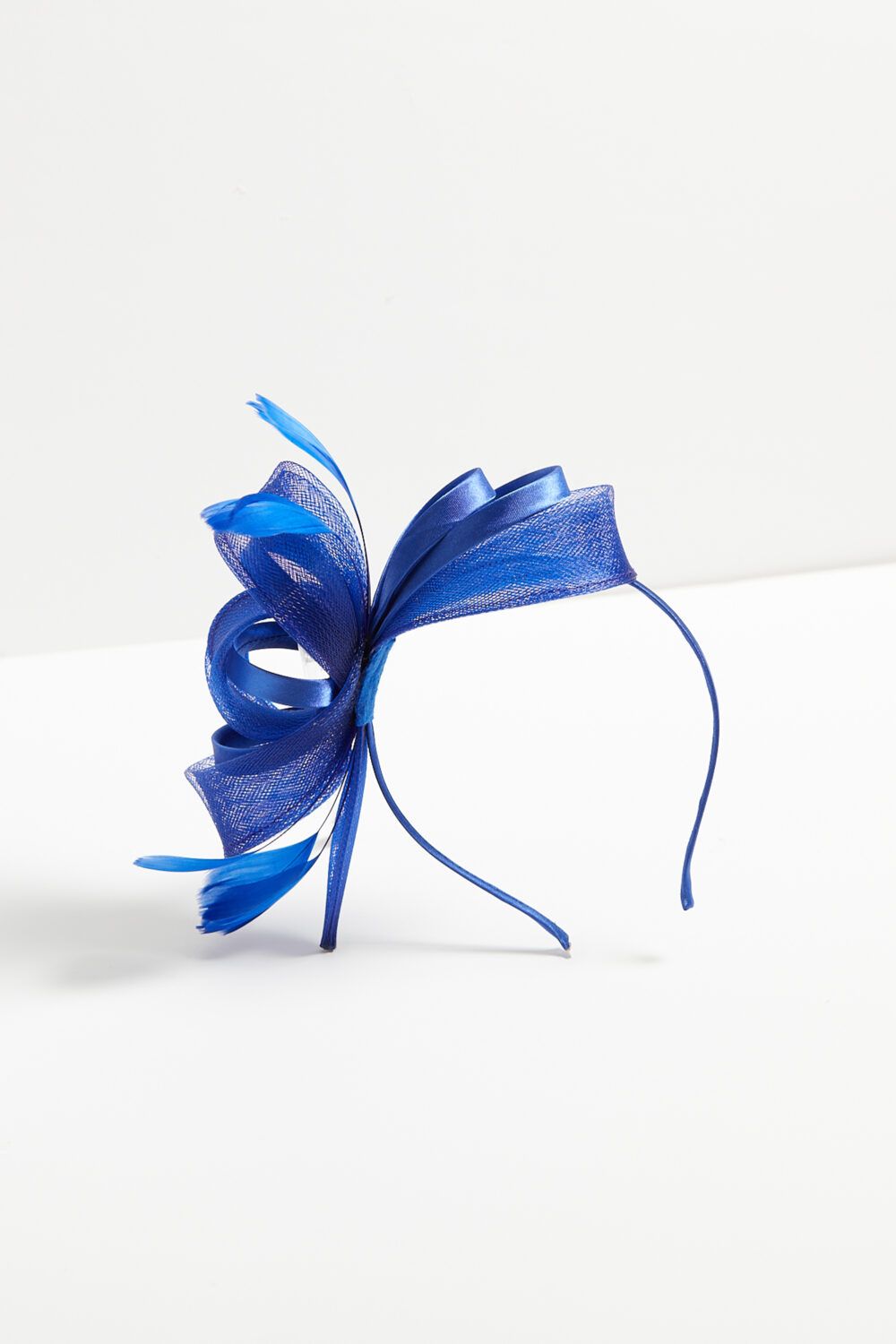 Jon Richard Medium Colbalt Blue Fascinator Headband image 3