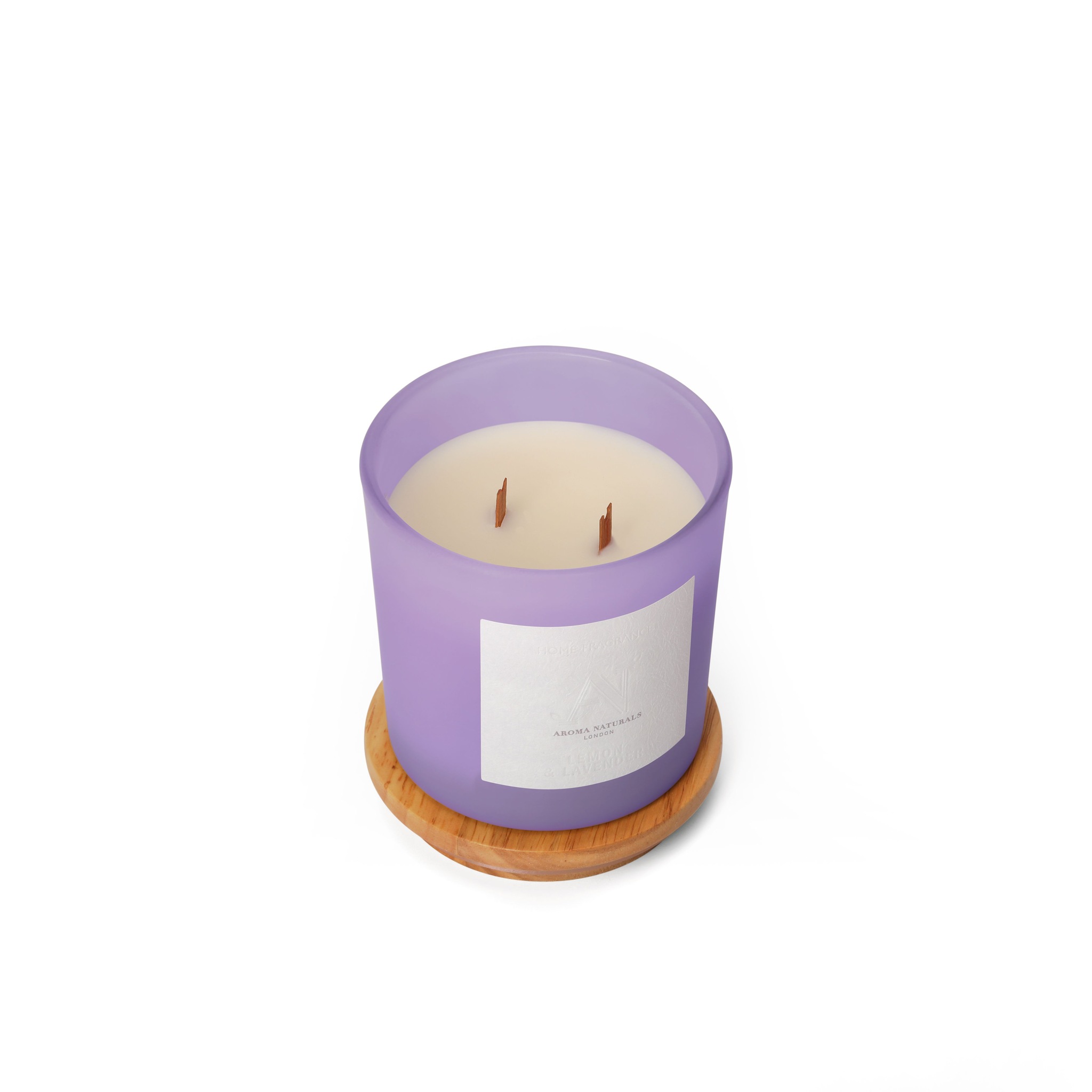 Aroma Naturals Frosted Decadence Glass Candle - Vanilla Bean Scent image 4