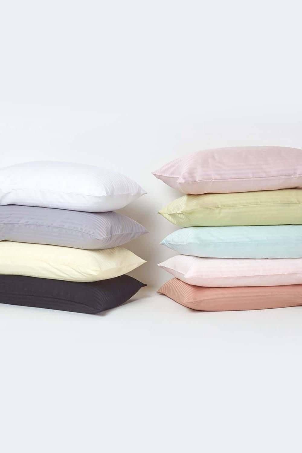 Homescapes Egyptian Cotton Satin Stripe Oxford Pillowcase 330 TC image 6