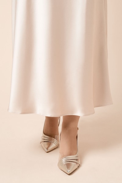 Dorothy Perkins Wide Fit Detroit Slingback Court Shoes Gold