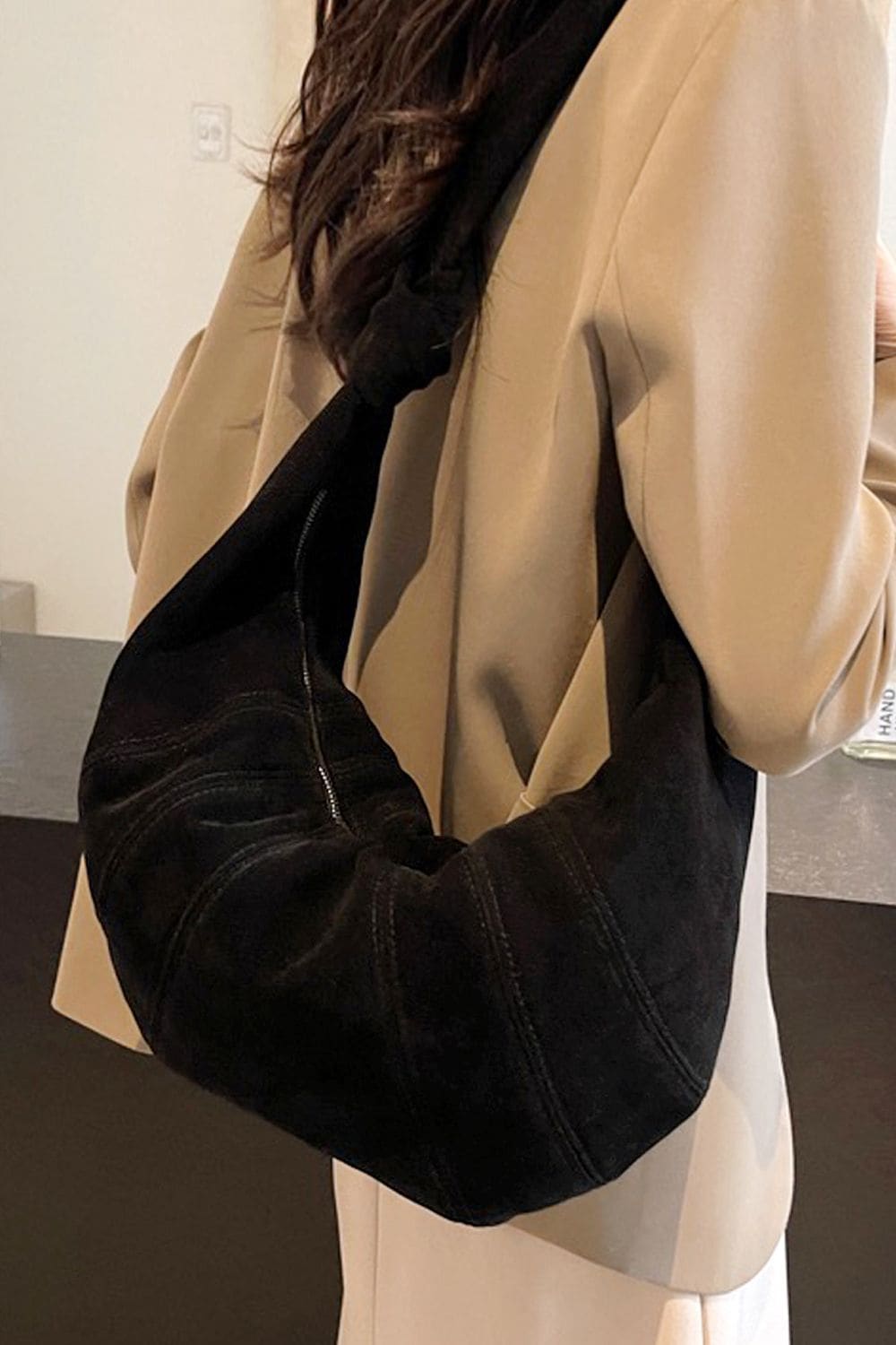 XY London 'Claud' Crescent Baguette Crossbody Shoulder Bag image 2