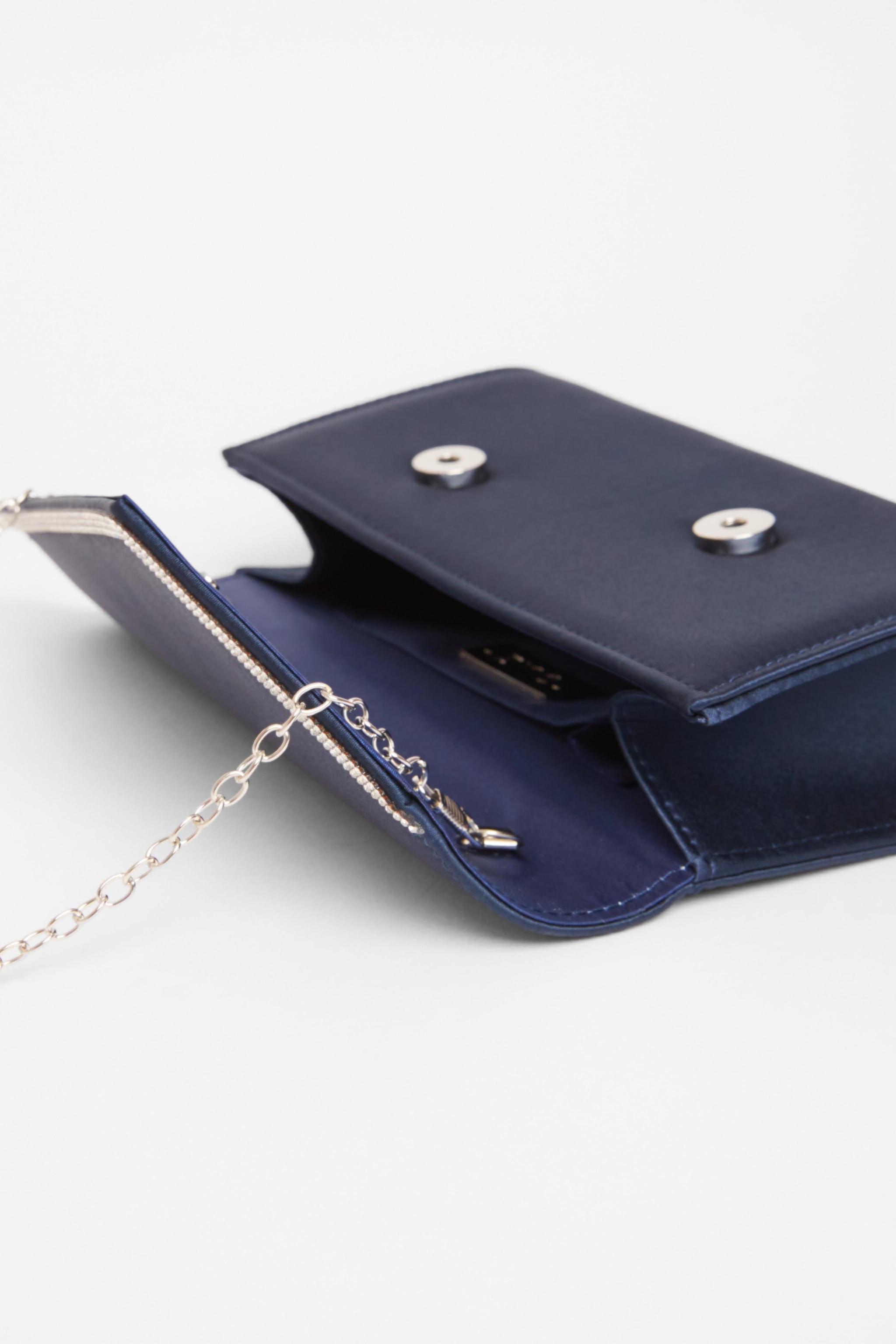Quiz Navy Diamante Clutch image 2