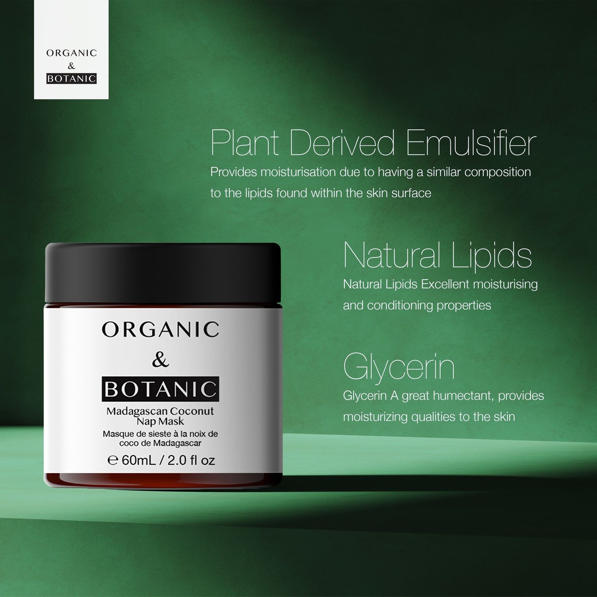 Organic & Botanic Madagascan Coconut Nap Mask 60ml x 2 Duo Pack image 6