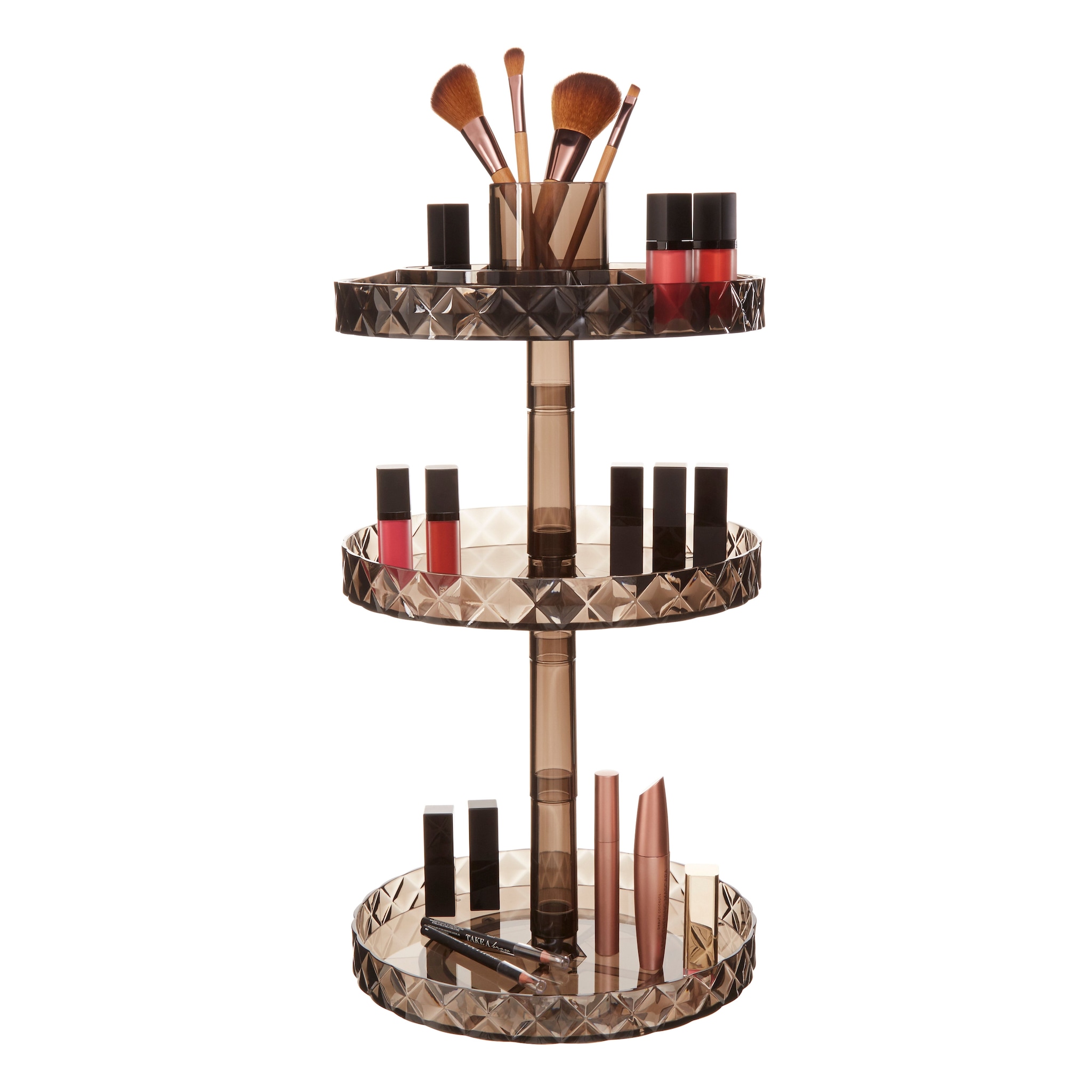 Orsina Beauty Three Tier Revolving Cosmetics Organiser image 1