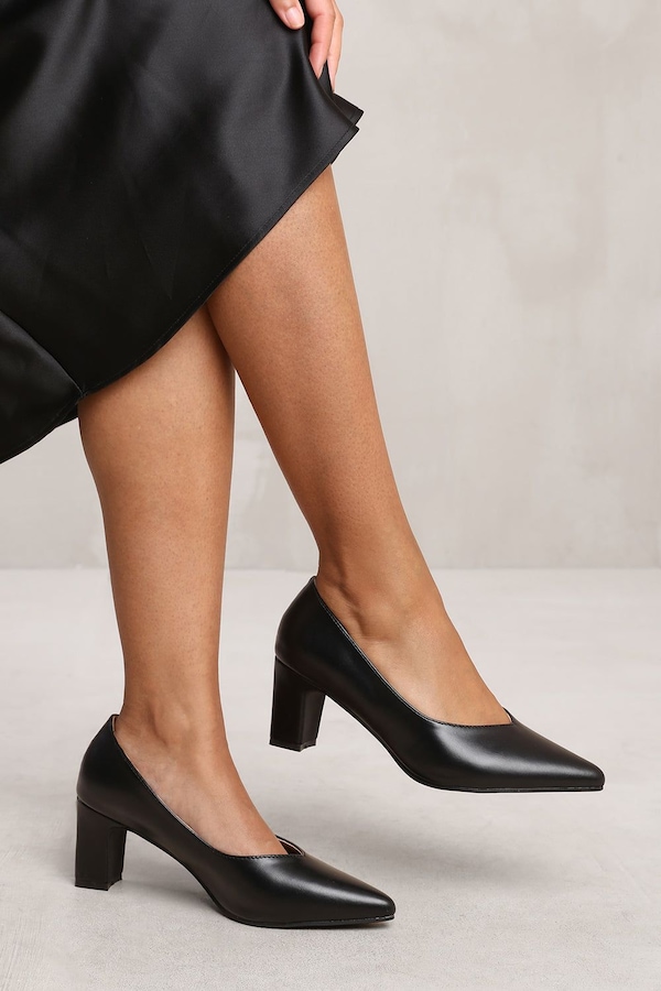 Where's That From 'Ava' Block Heel With Pointed Toe