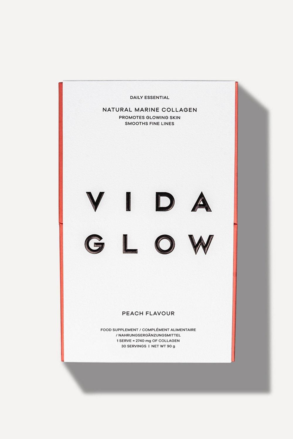 Vida Glow Natural Marine Collagen Sachets Peach Multi image 1