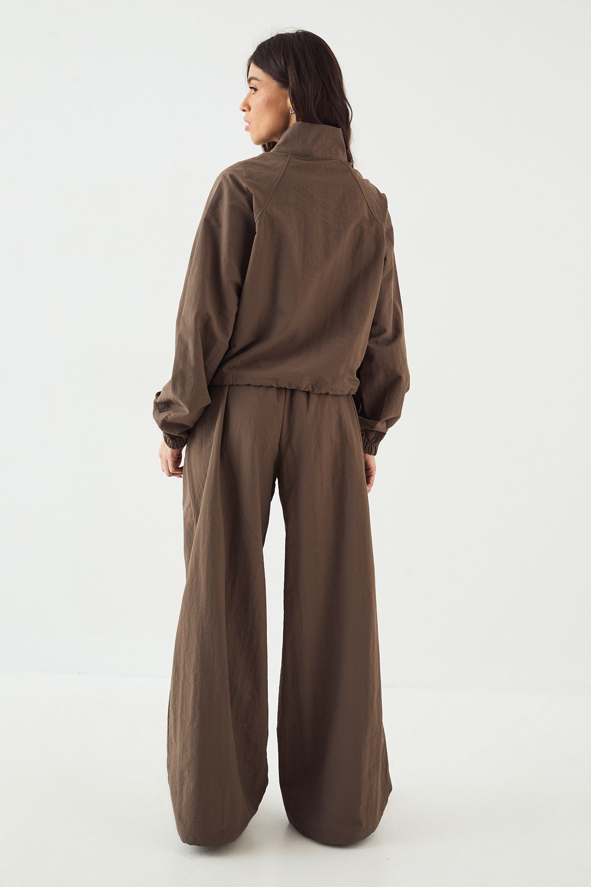 DSGN Studio DSGN Studio Drawstring Waist Wide Leg Trouser Mocha image 2