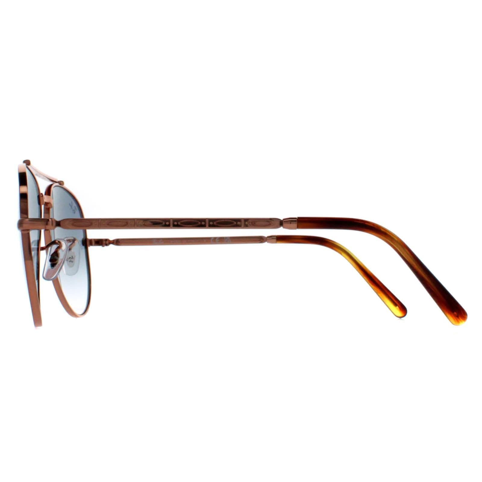 Ray-Ban Aviator Polished Rose Gold Blue Gradient RB3625 New Aviator image 3