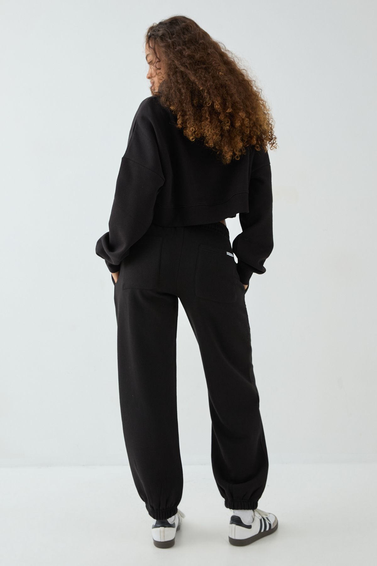 DSGN Studio DSGN Studio Boxy Crop Hoodie Black image 5