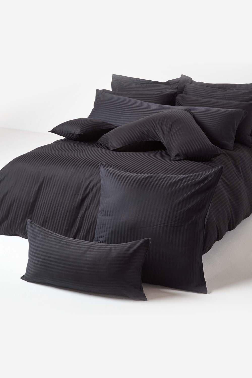 Homescapes Egyptian Cotton Satin Stripe Oxford Pillowcase 330 TC image 5