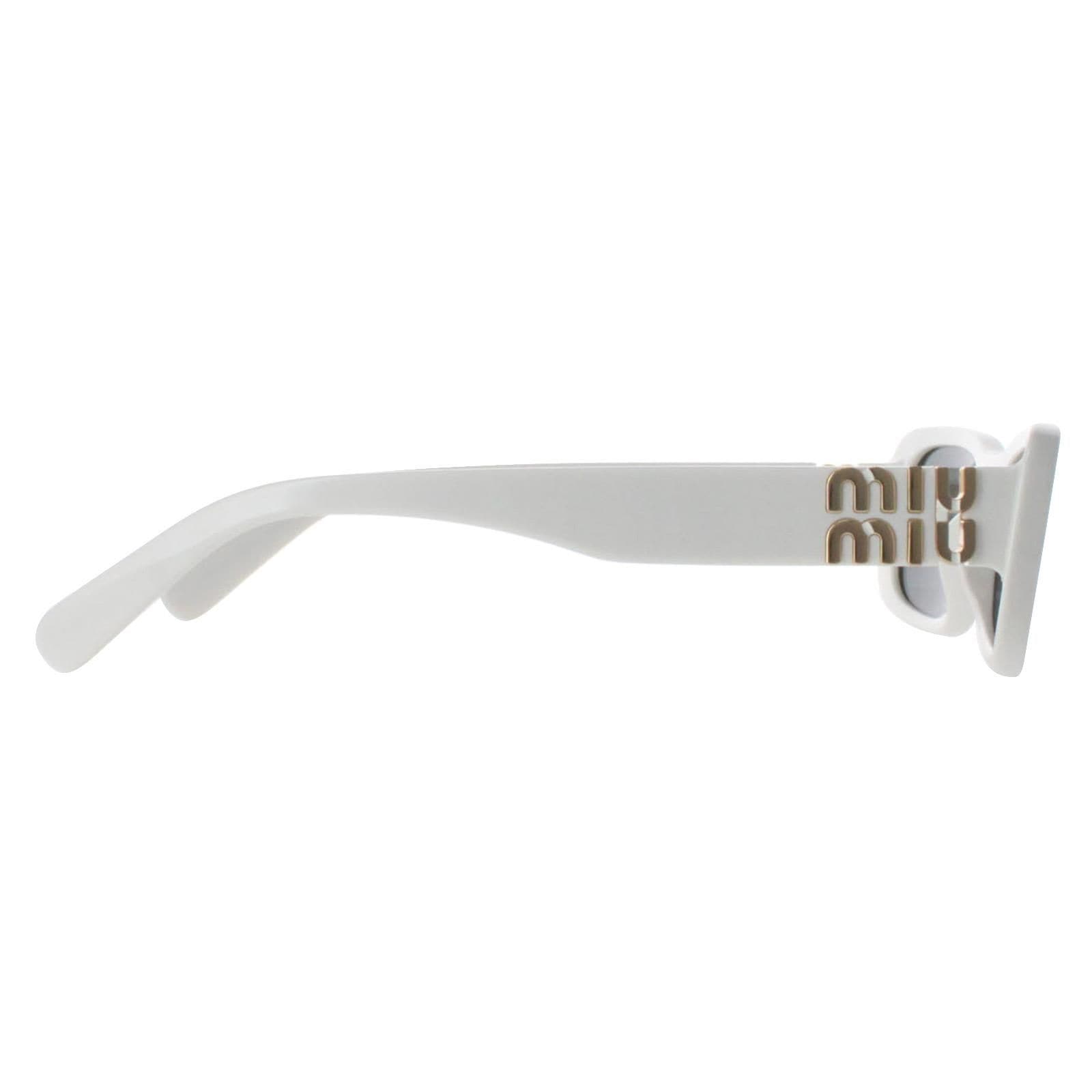Miu Miu Rectangle White Ivory Dark Grey MU08ZS image 4