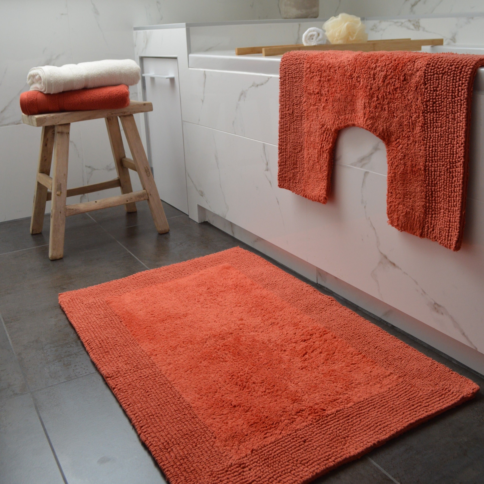 Allure Bath Fashions Elegance Reversible Heavyweight Bath Mat image 3