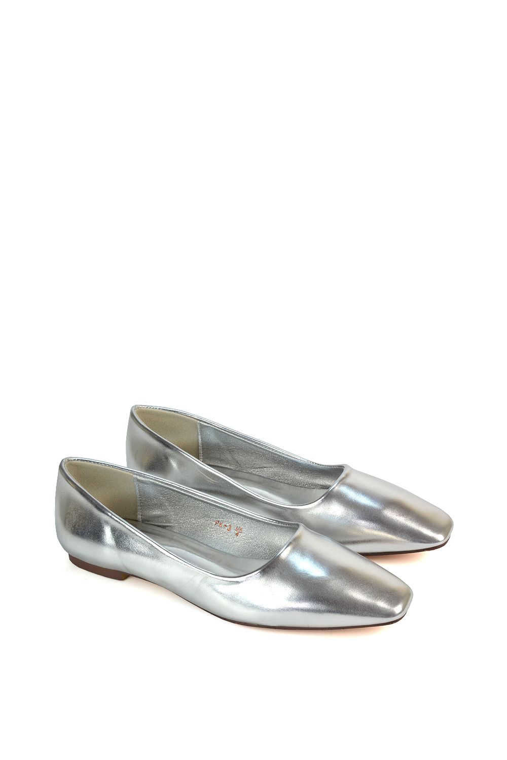 XY London 'Maci' Square Toe Slip On Flat Heel Ballerina Pumps image 5