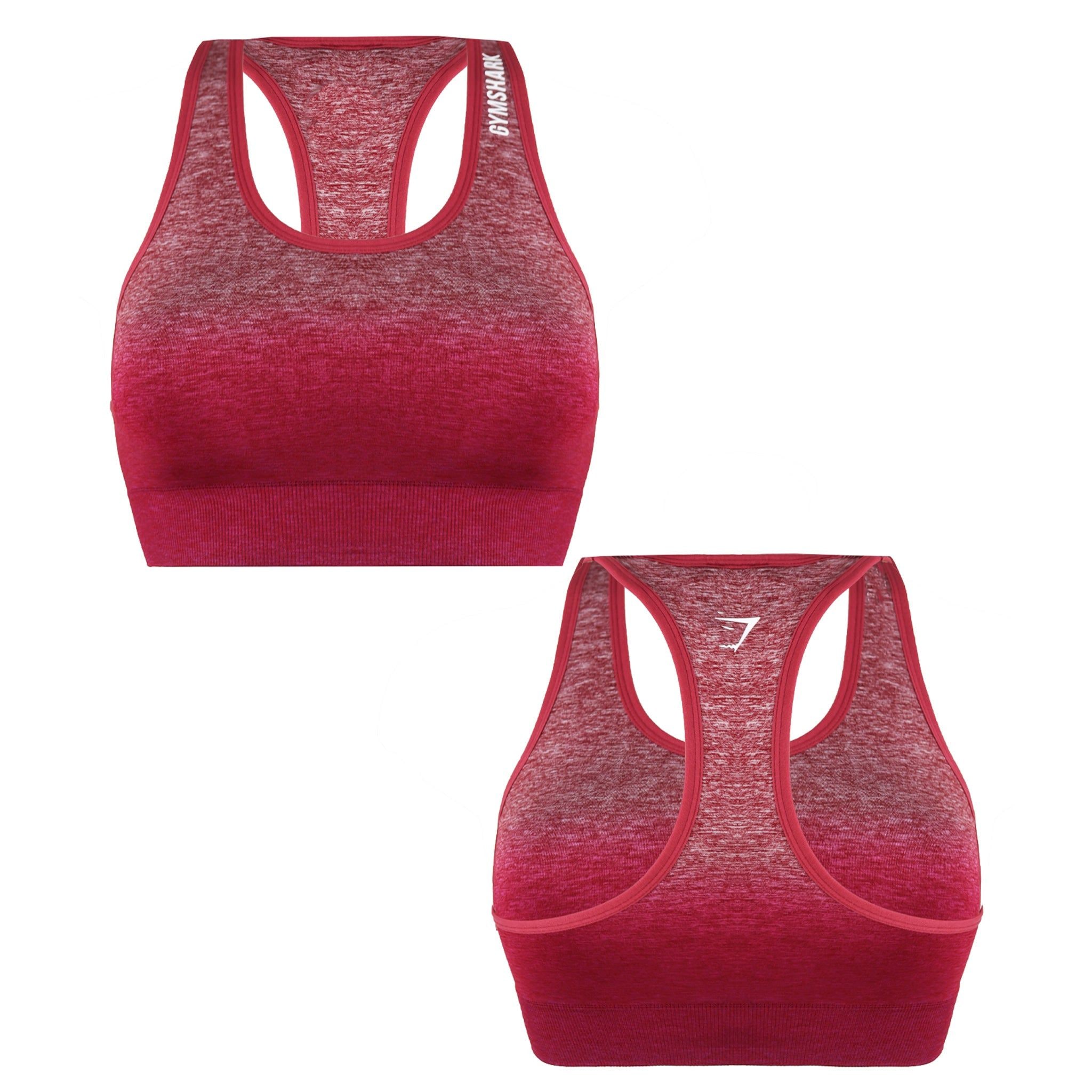 Gymshark Seamless Ombre Burgundy Sports Bra image 3