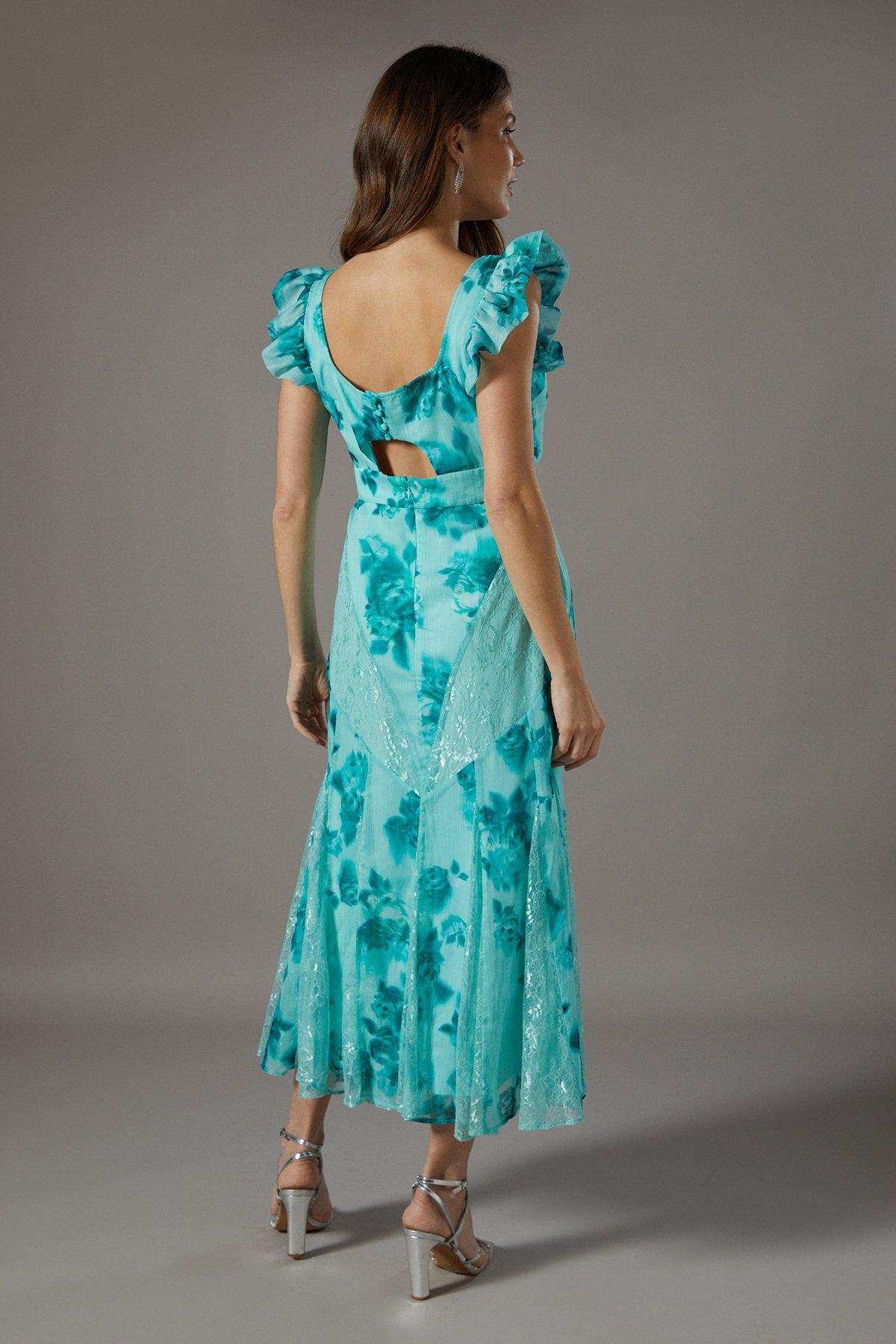 Coast Lace Insert Slip Dress Mint image 3