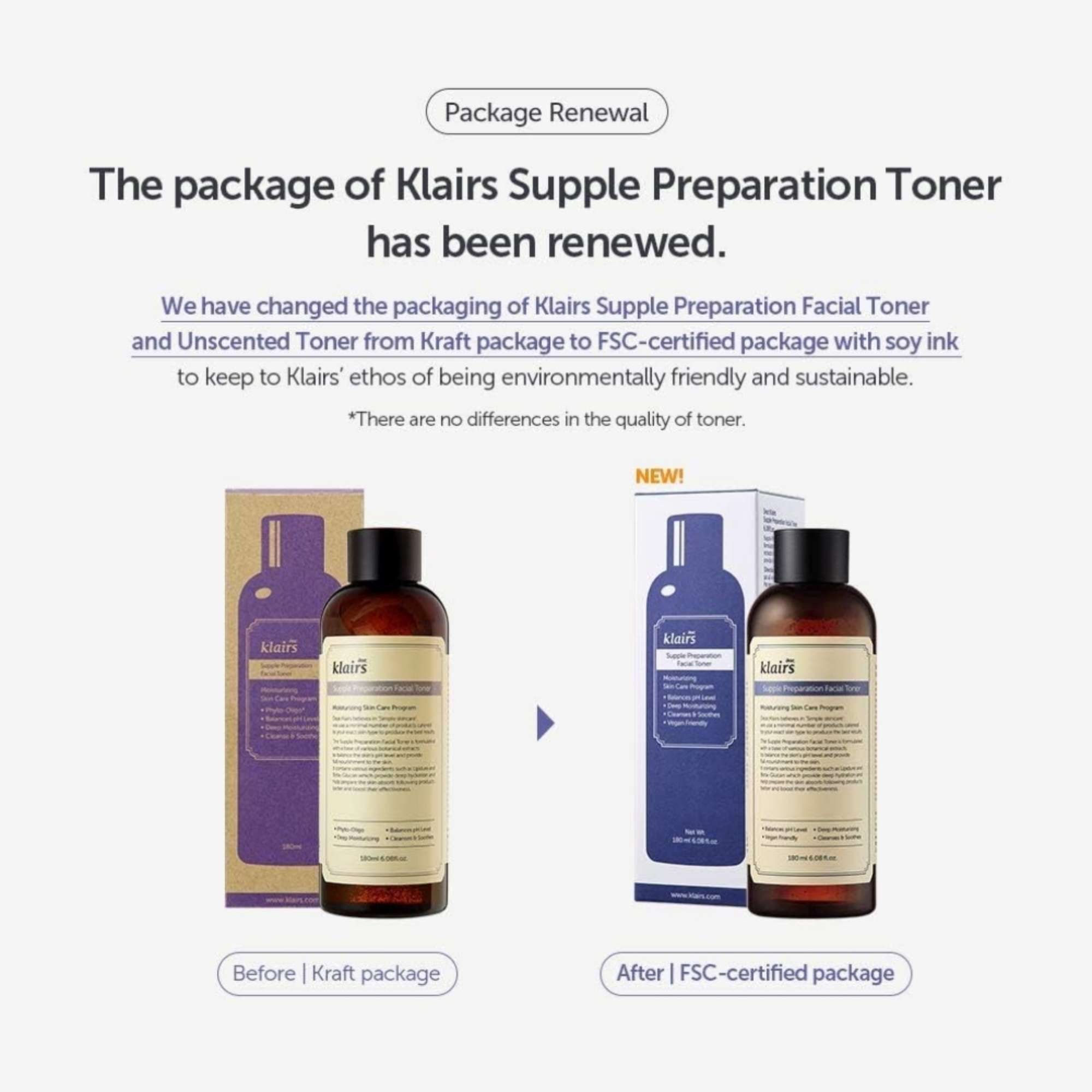 Dear, Klairs Toners Supple Preparation Facial Toner 180ml image 5