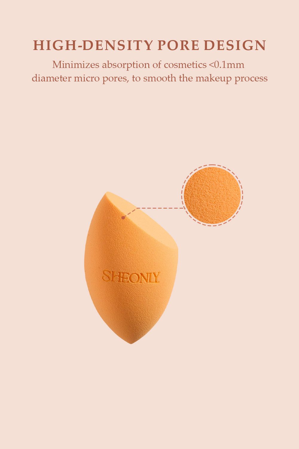 SHEONLY 2Pcs Makeup Sponge for Dry & Wet Dual-use image 6