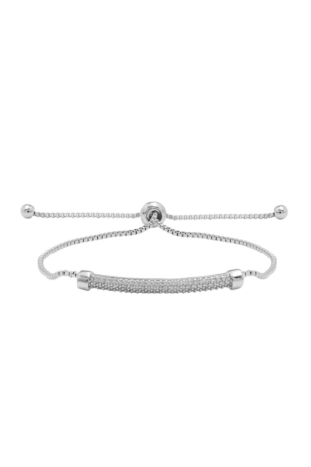 Jon Richard Silver Crystal Bar Toggle Bracelet image 1