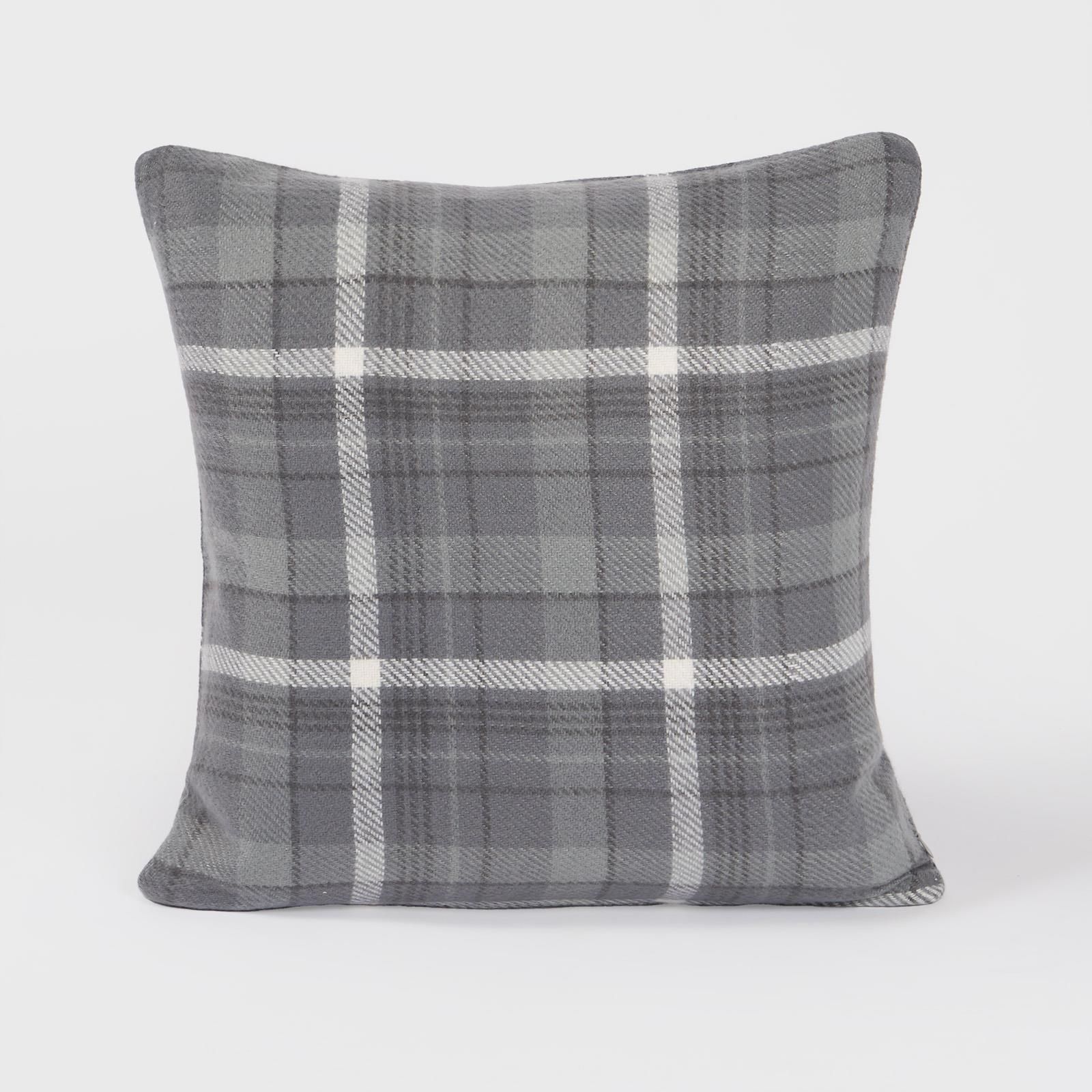 OHS Woven Check Cushion Covers Tartan Pack of 2 Case Pad Set 18" x 18" Home image 3