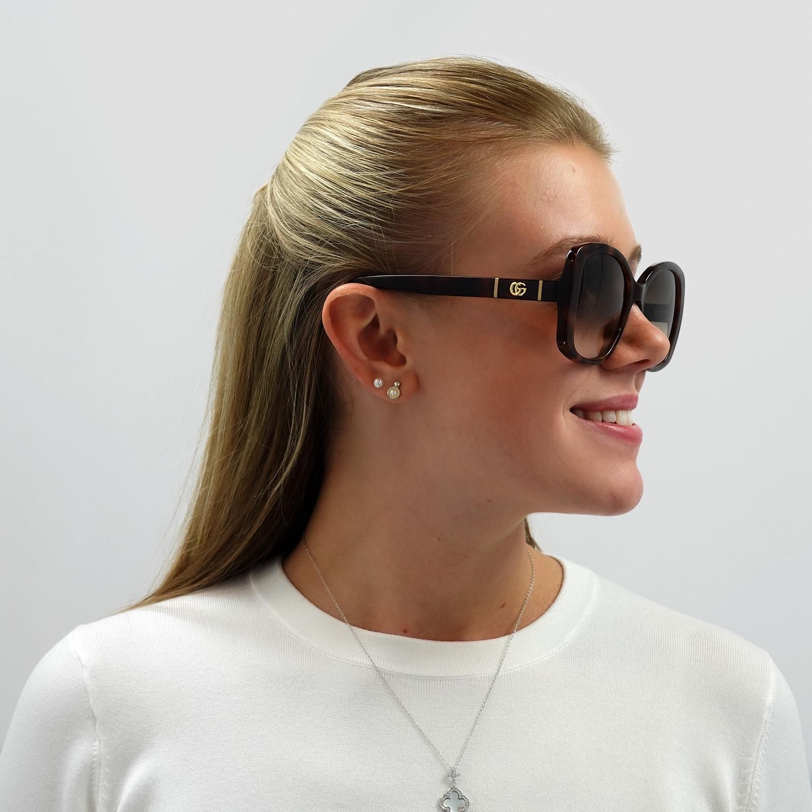 Gucci Butterfly Havana Brown Gradient GG0762S Sunglasses image 5