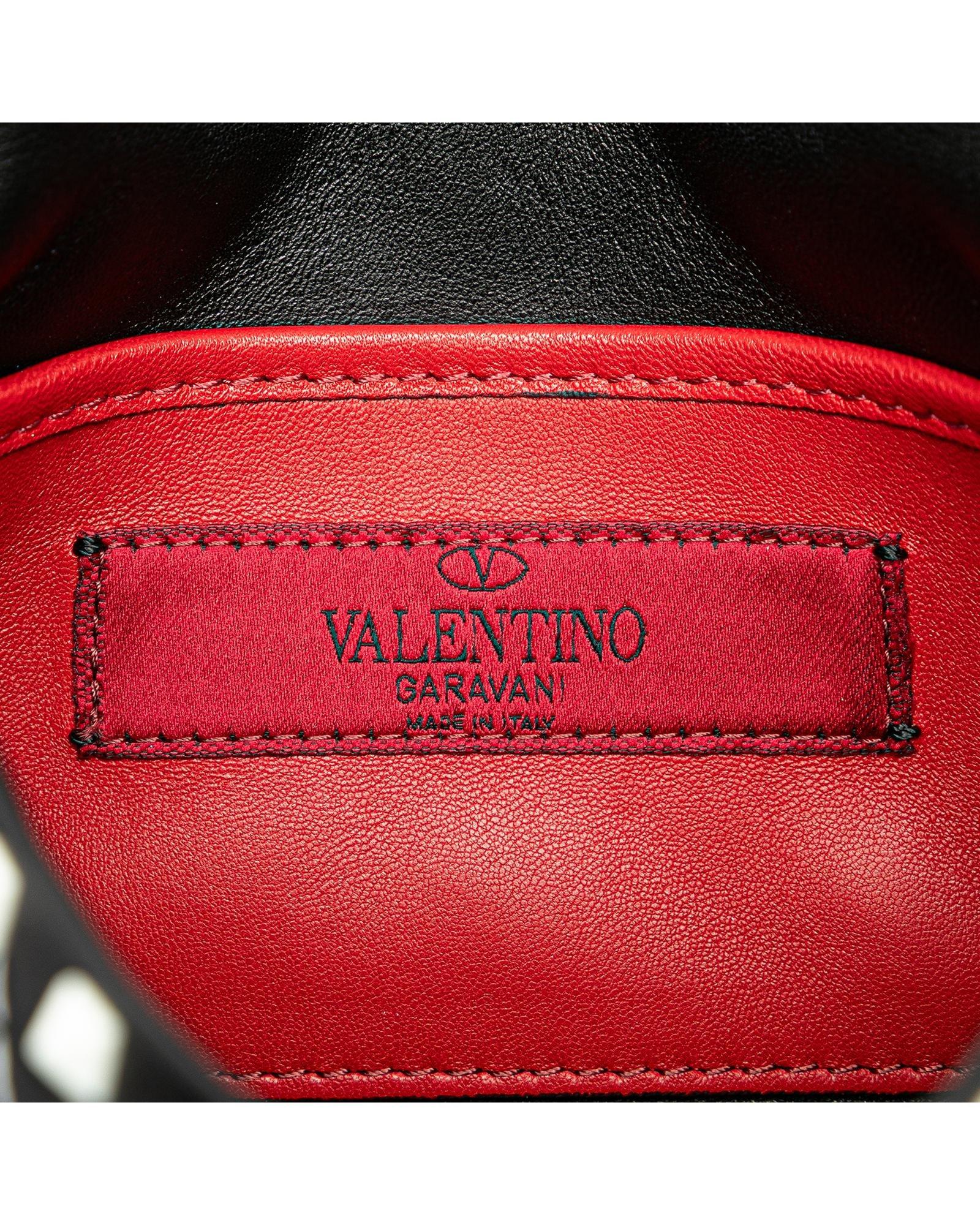 Valentino Preloved Roman Stud Mini Bag Wo - Black Satchel image 6