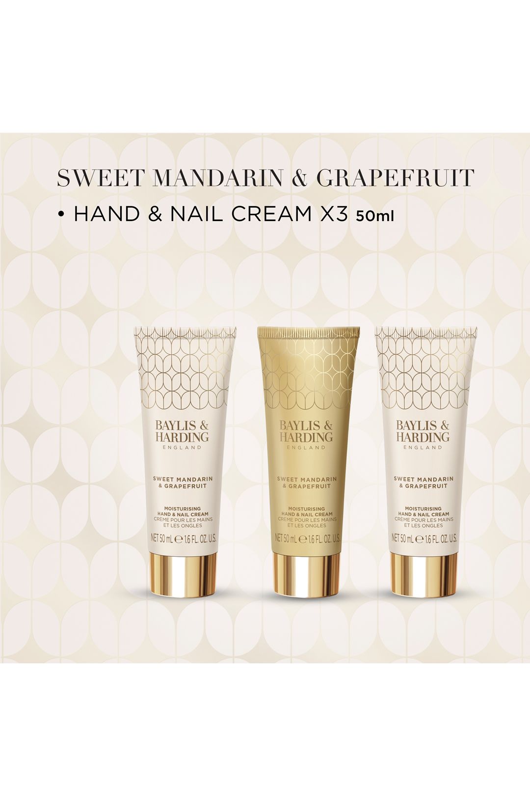 Baylis & Harding Sweet Mandarin & Grapefruit Indulgent Hand Trio Gift Set Multi image 4