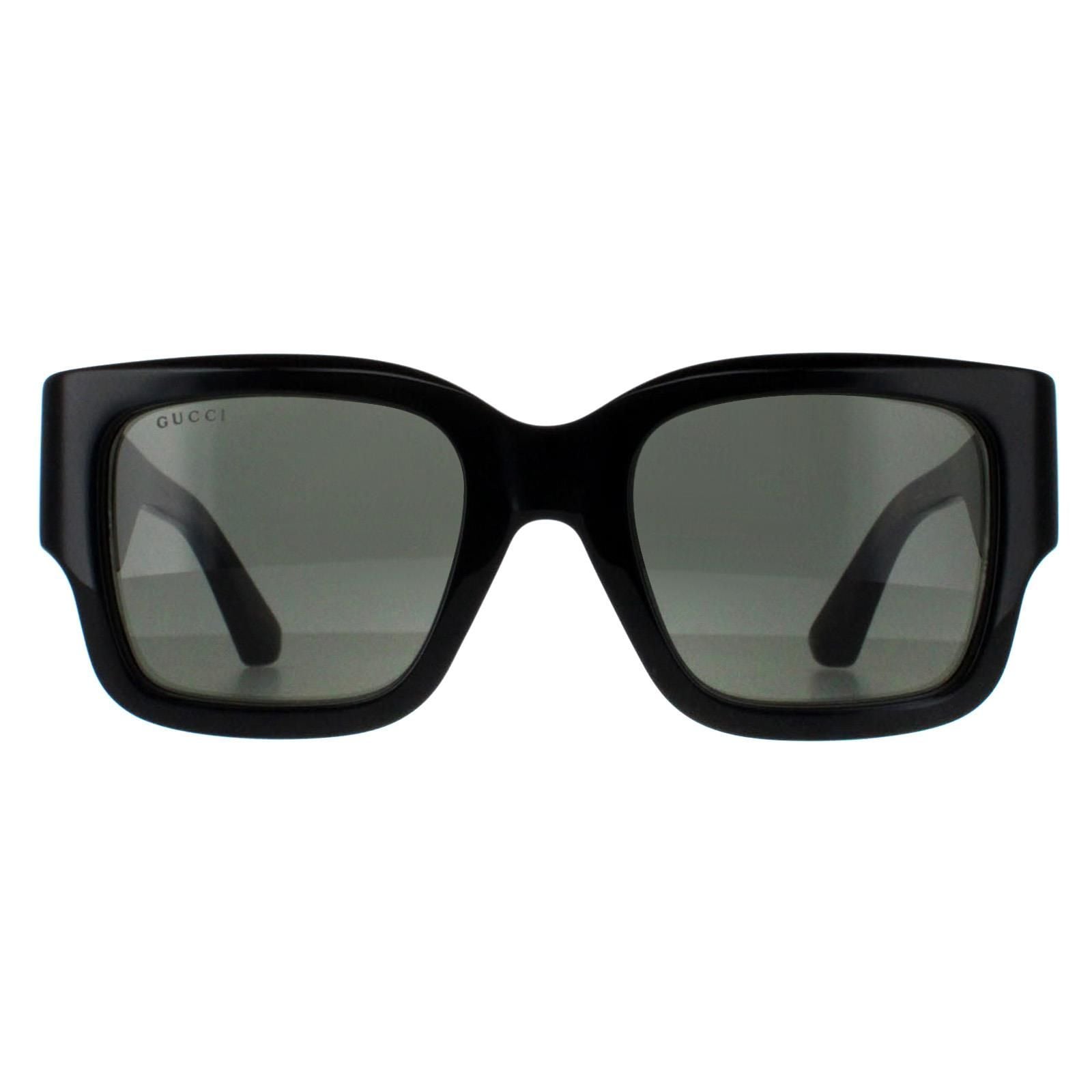 Gucci Square Black with Havana Grey GG1663S image 1
