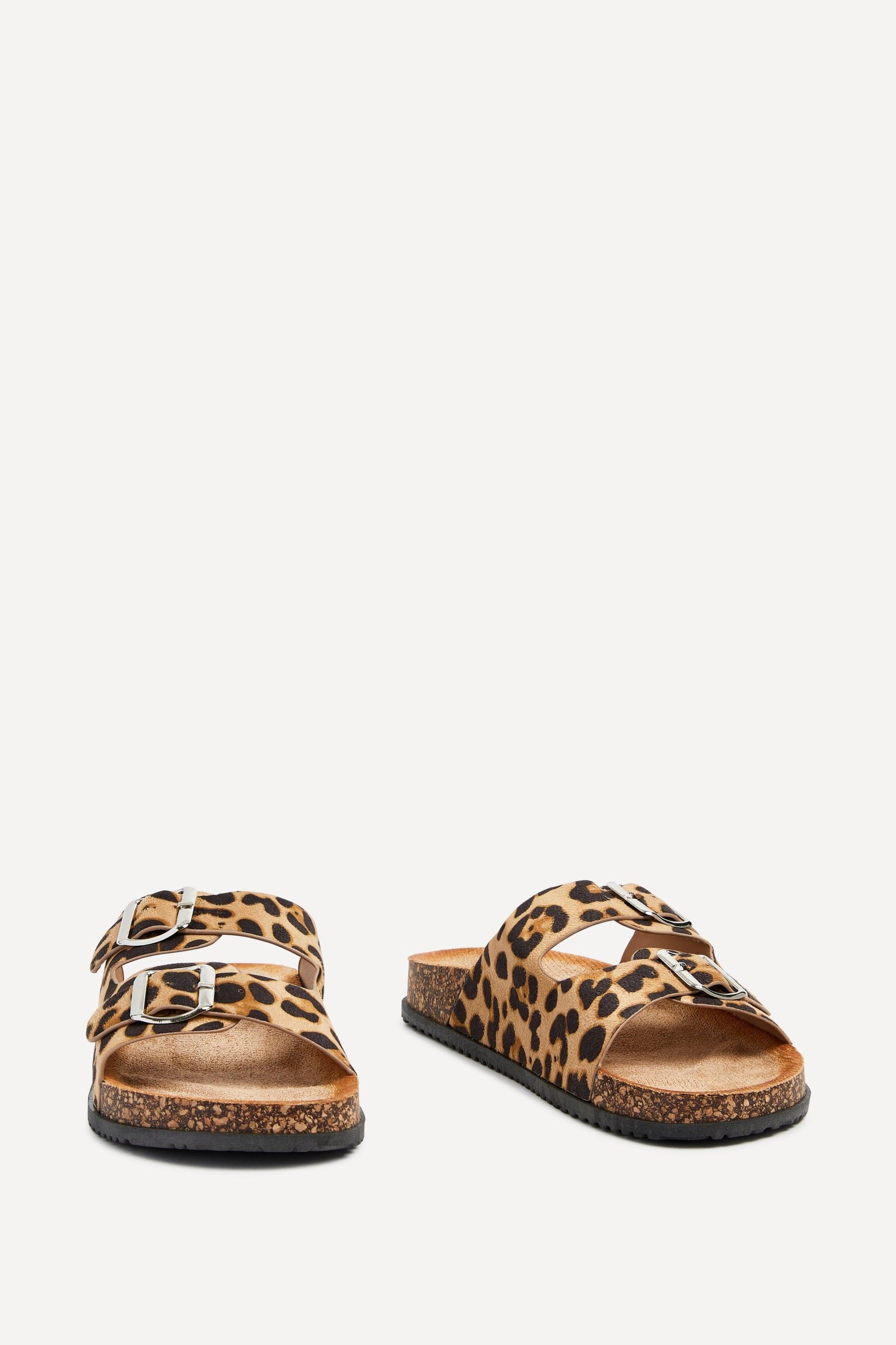 Linzi Echo Leopard Print Double Buckle Sandals image 3