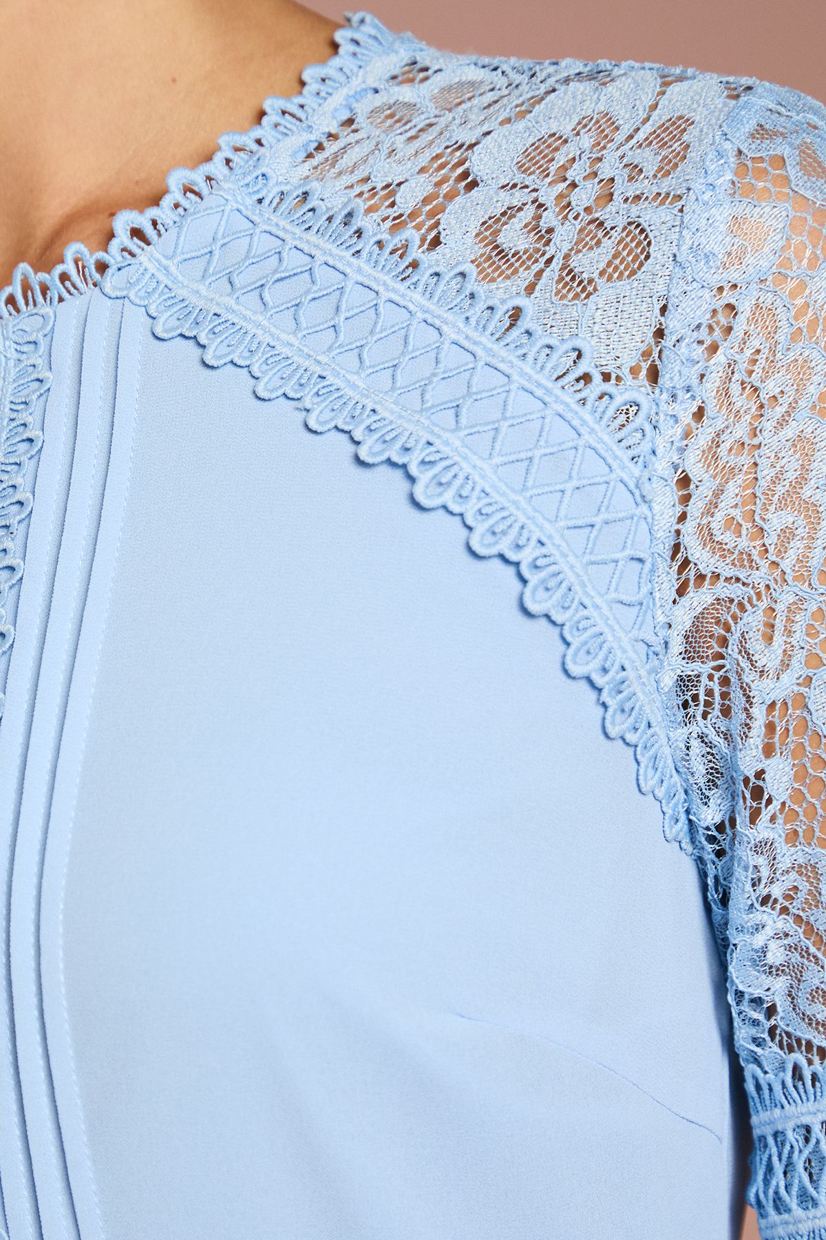 Coast Lace Insert Midi Dress Blue image 5