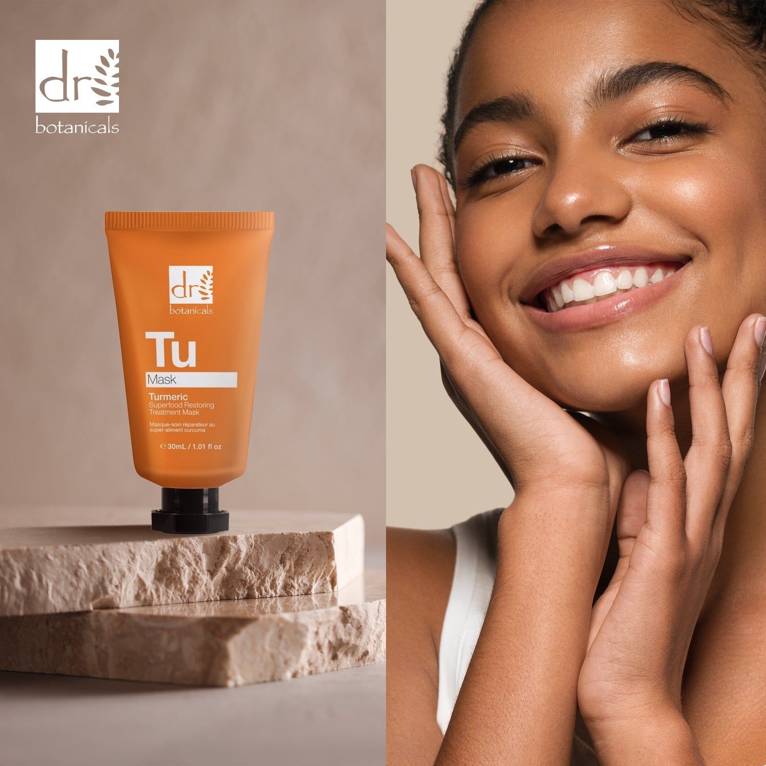 Dr. Botanicals Turmeric Restoring Treatment Mask 30ml x 2 Duo Set image 5