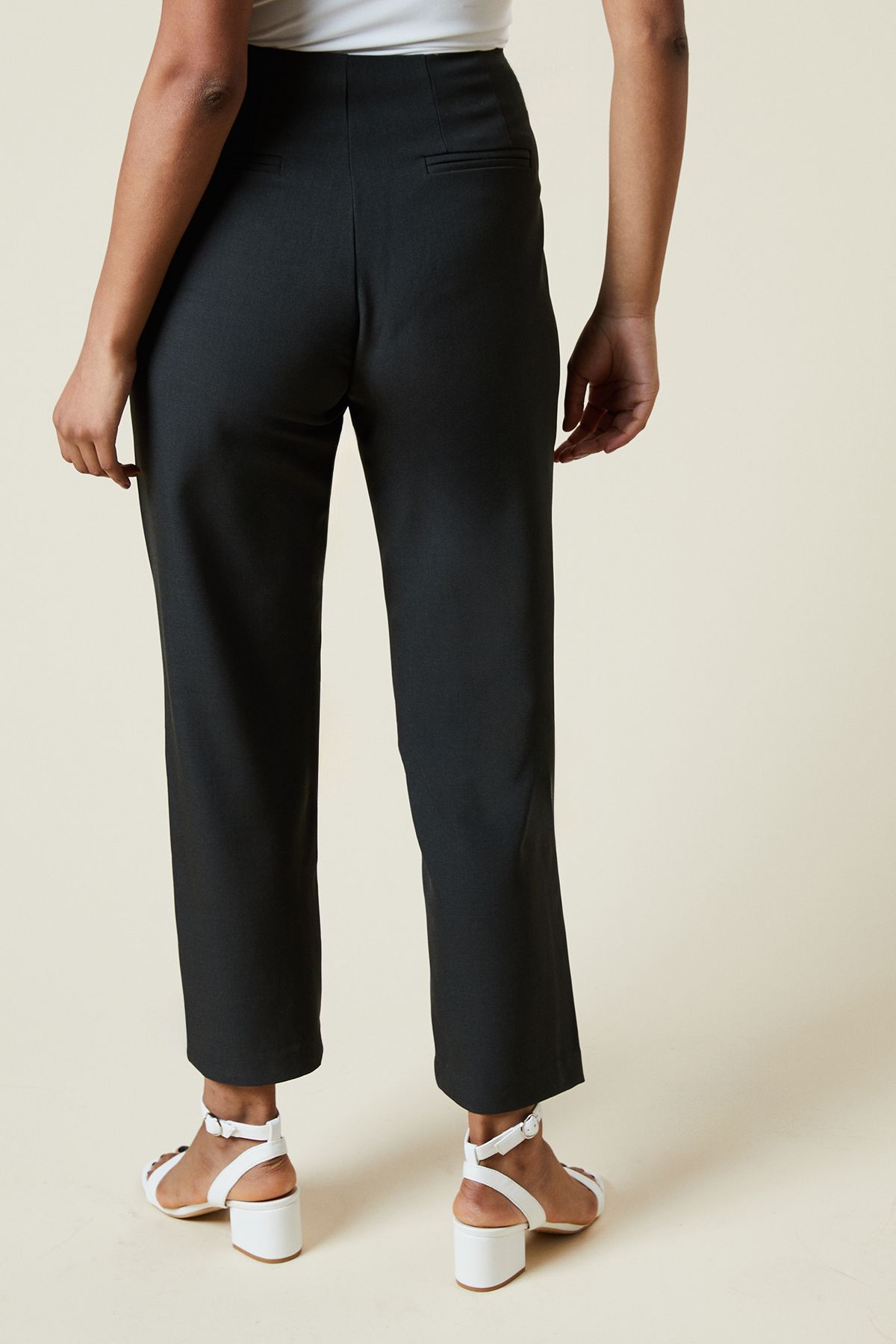 Dorothy Perkins Petite Straight Ankle Grazer Trouser Charcoal image 3