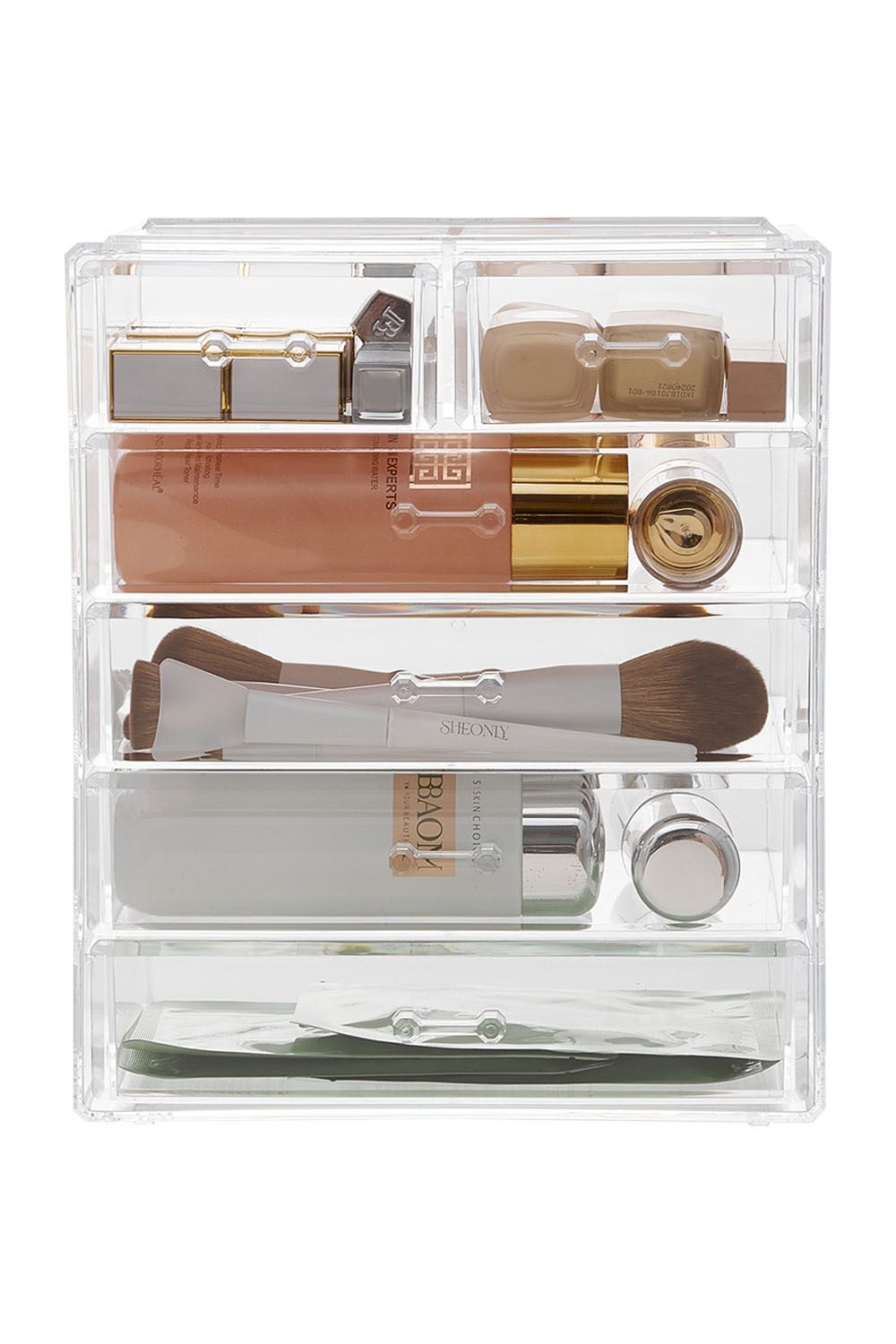 SHEONLY Transparent Makeup Organizer Cosmetic Storage Box for Dresser and Bathroom image 5