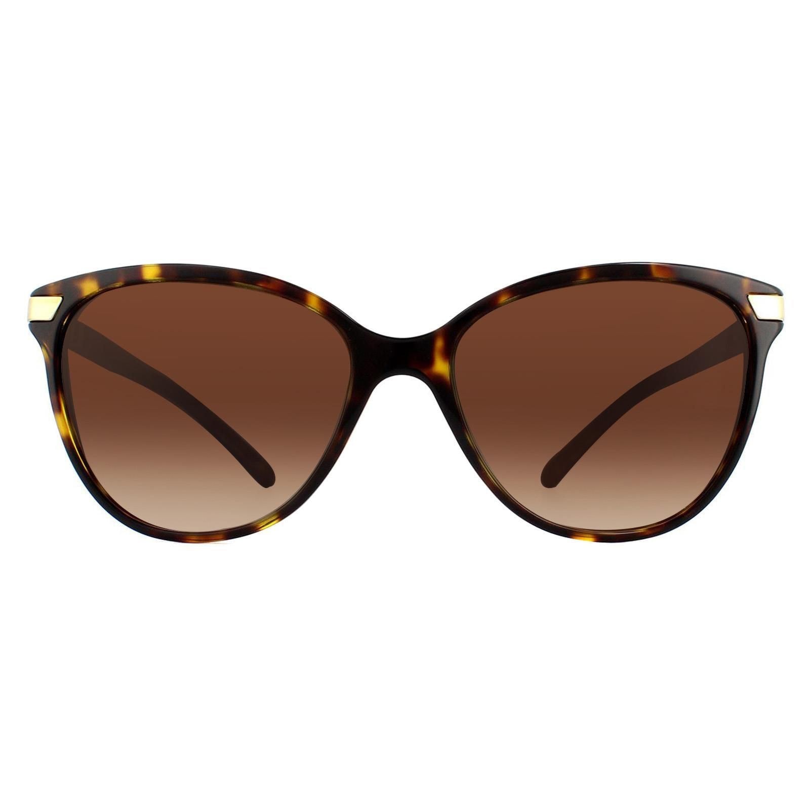 Burberry Cat Eye Dark Havana With Gold Detailing Brown Gradient BE4216 Sunglasses image 1