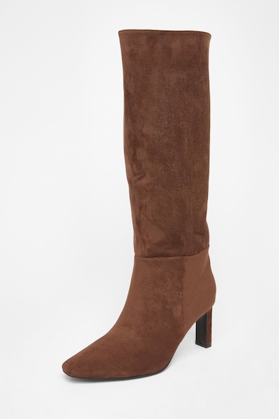 Quiz Brown Wide Fit Knee High Boots