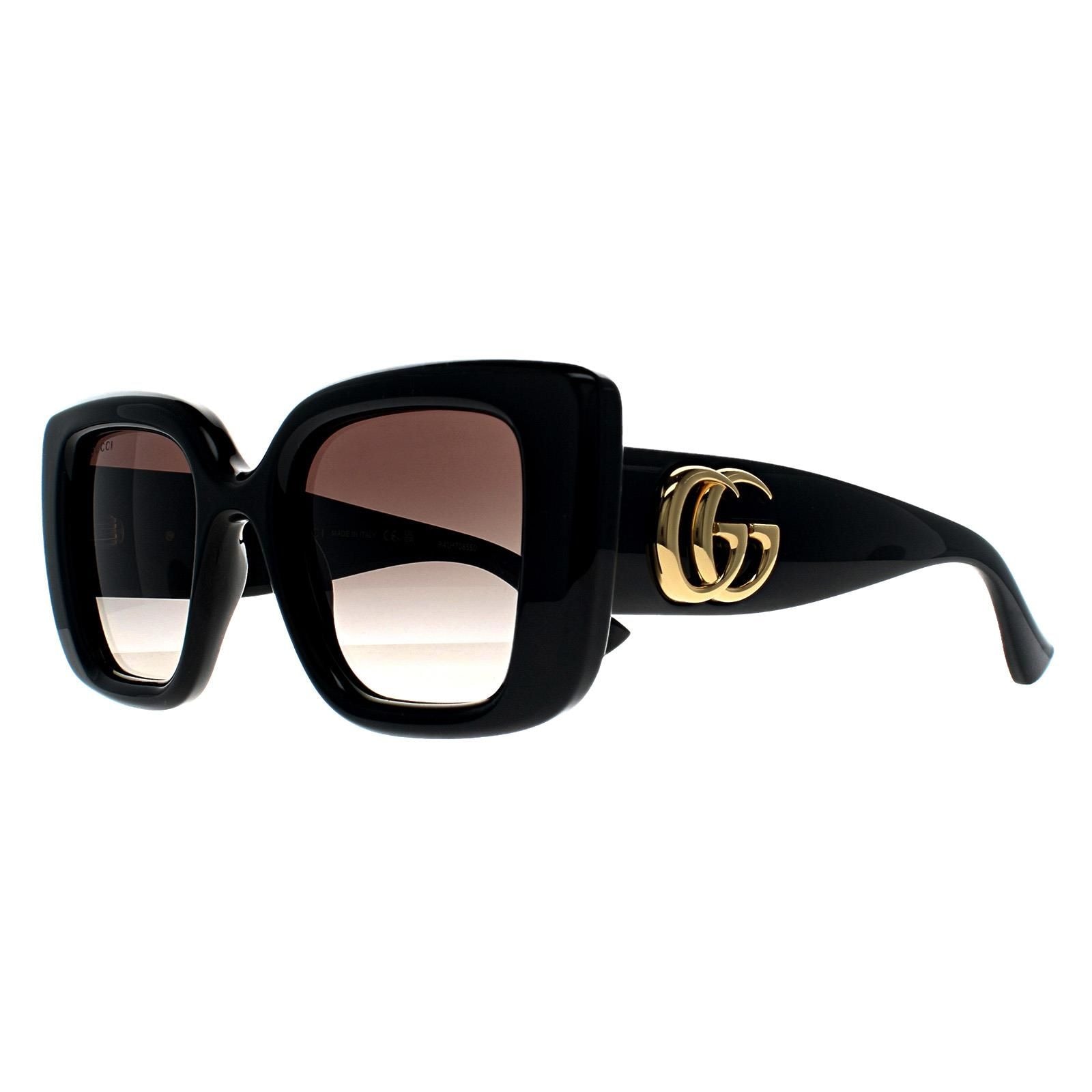 Gucci Square Shiny Black Grey Gradient GG1975S image 2